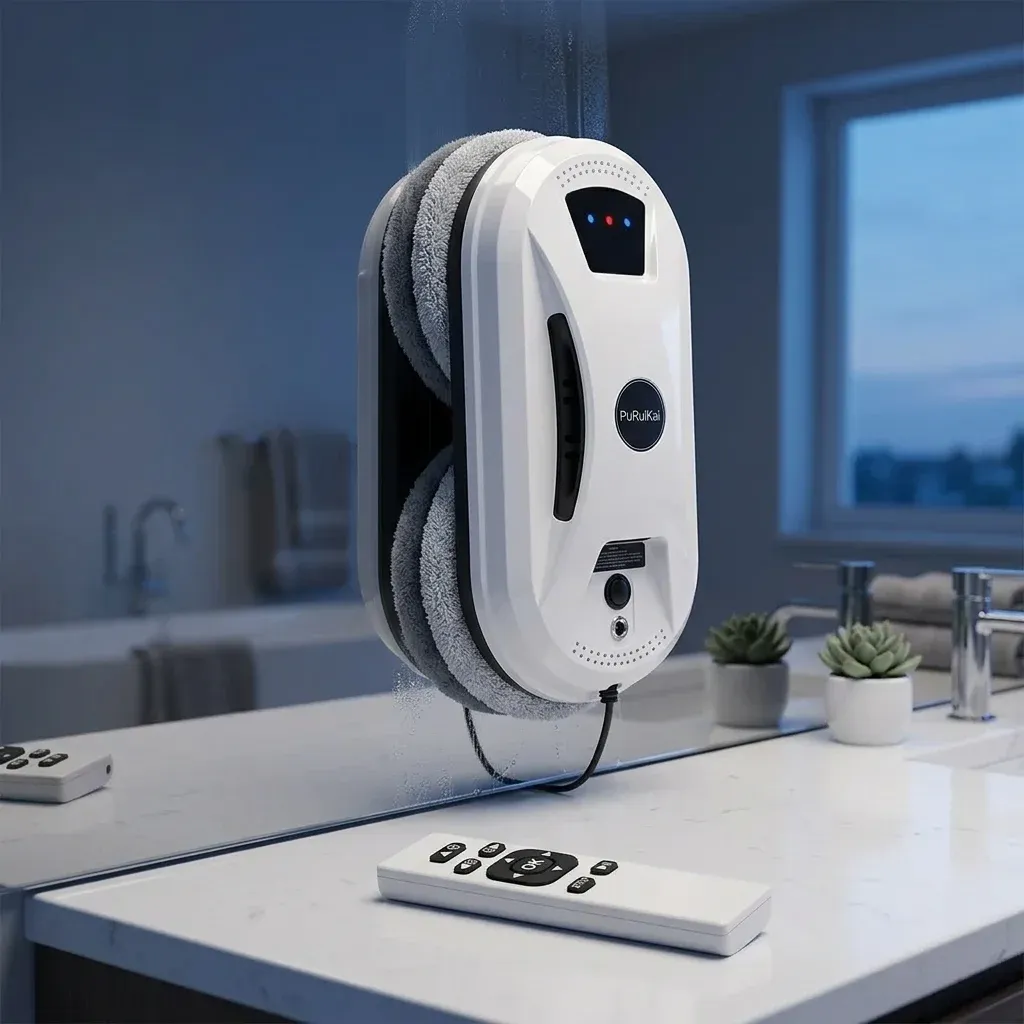 Робот за прозорци PuRuiKai върху огледало