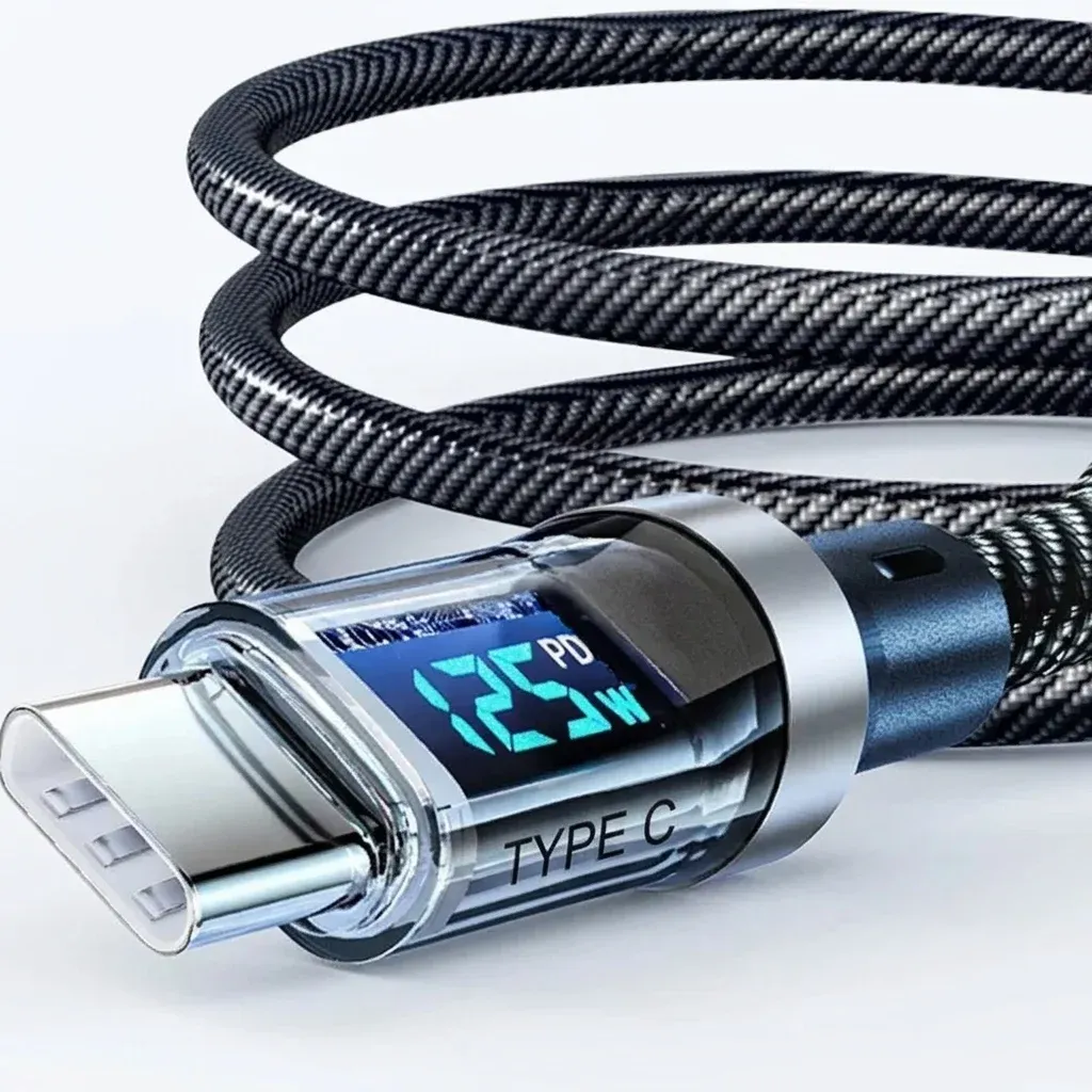 Кабел USB-C с LED дисплей