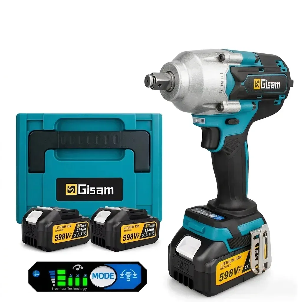 Гайковерт Gisam с куфар и батерии