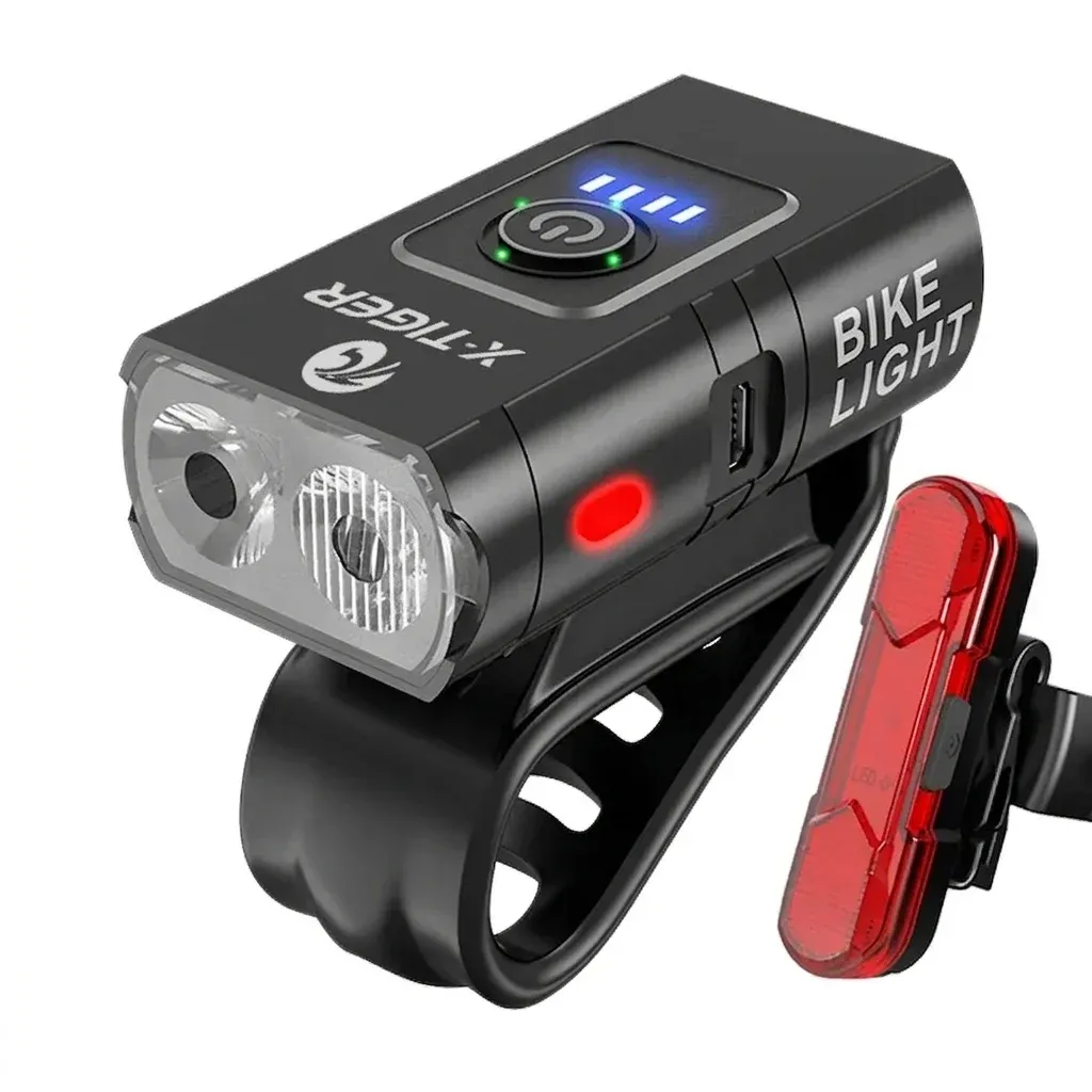 Комплект X-TIGER велофар и стоп