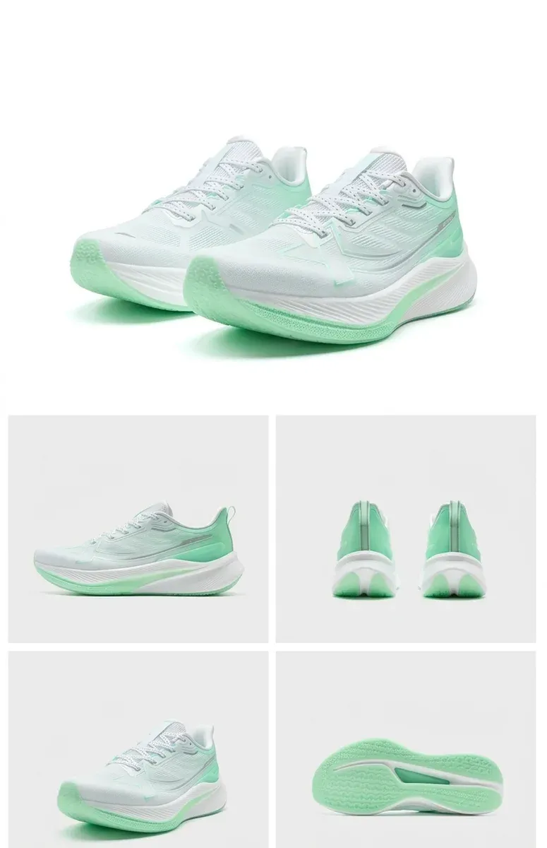 Мъжки маратонки Xtep бели с тюркоазена подметка