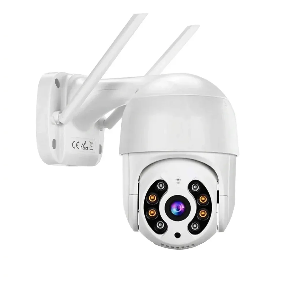 Бяла външна Wi‑Fi PTZ камера