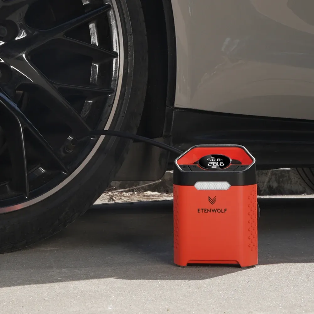 Портативен компресор ETENWOLF ZEPHYR V3 за гуми и спортни аксесоари