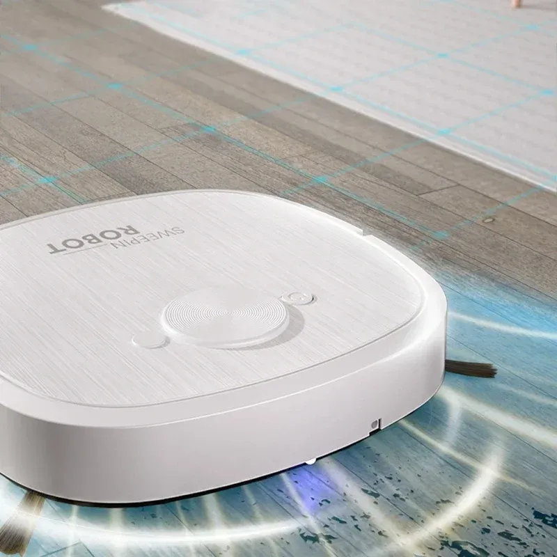 Компактен автоматичен робот прахосмукачка 3-в-1 с USB зареждане