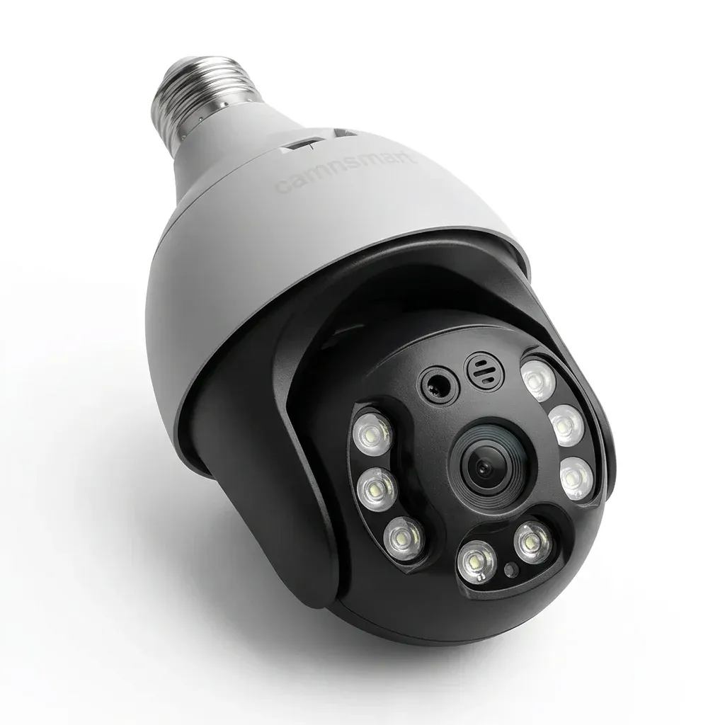 מצלמת אבטחה נורה חכמה PTZ E27