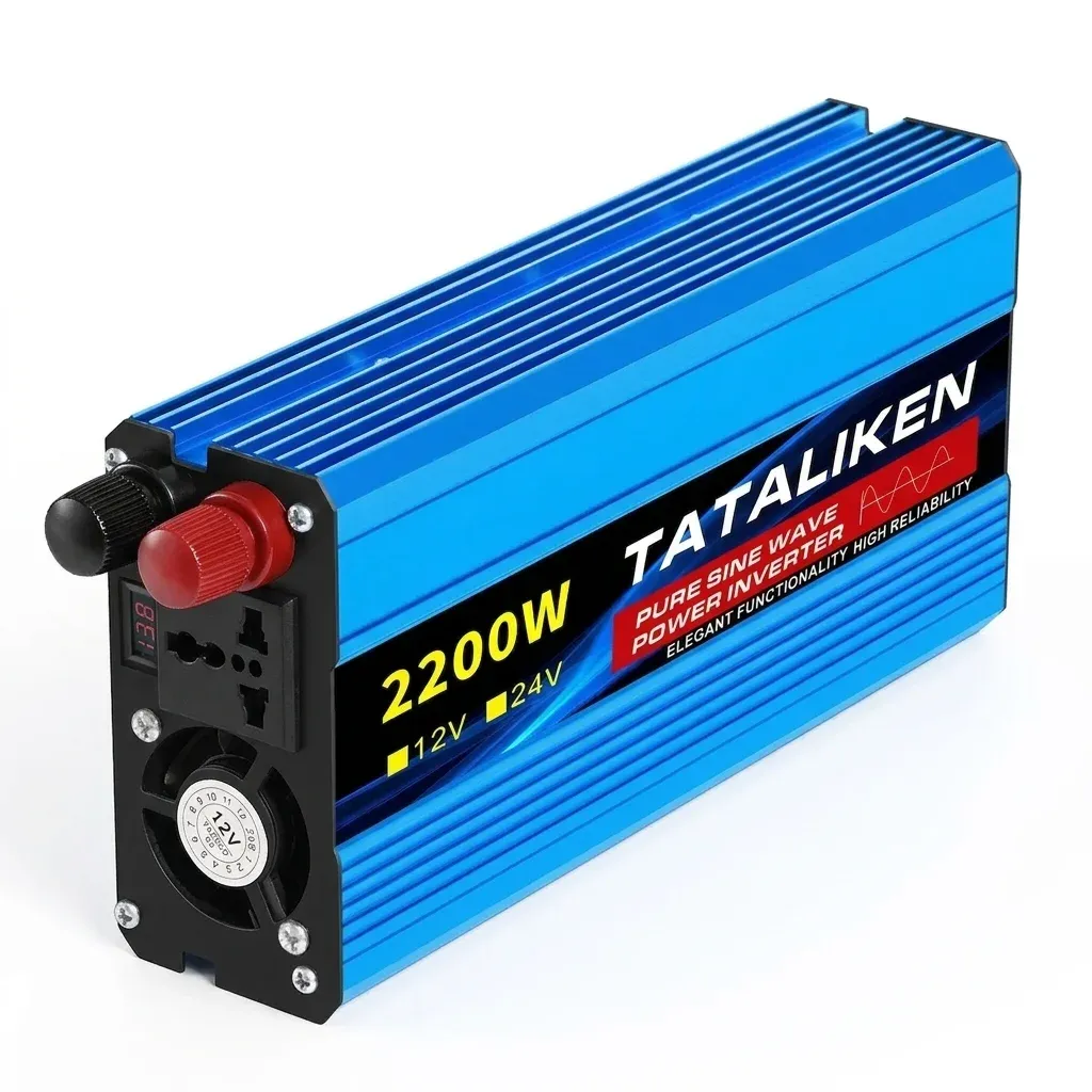 Чисто синусоидален автомобилен инвертор син