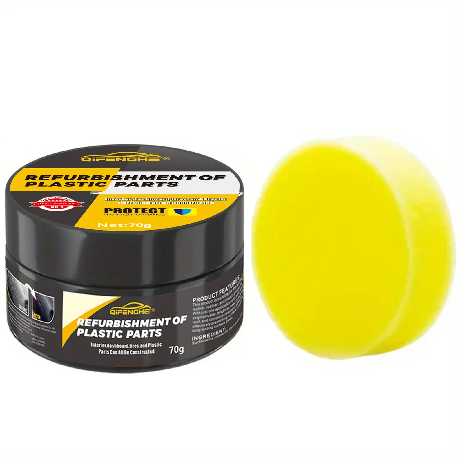 Възстановяващ крем за автомобилни пластмаси и гуми