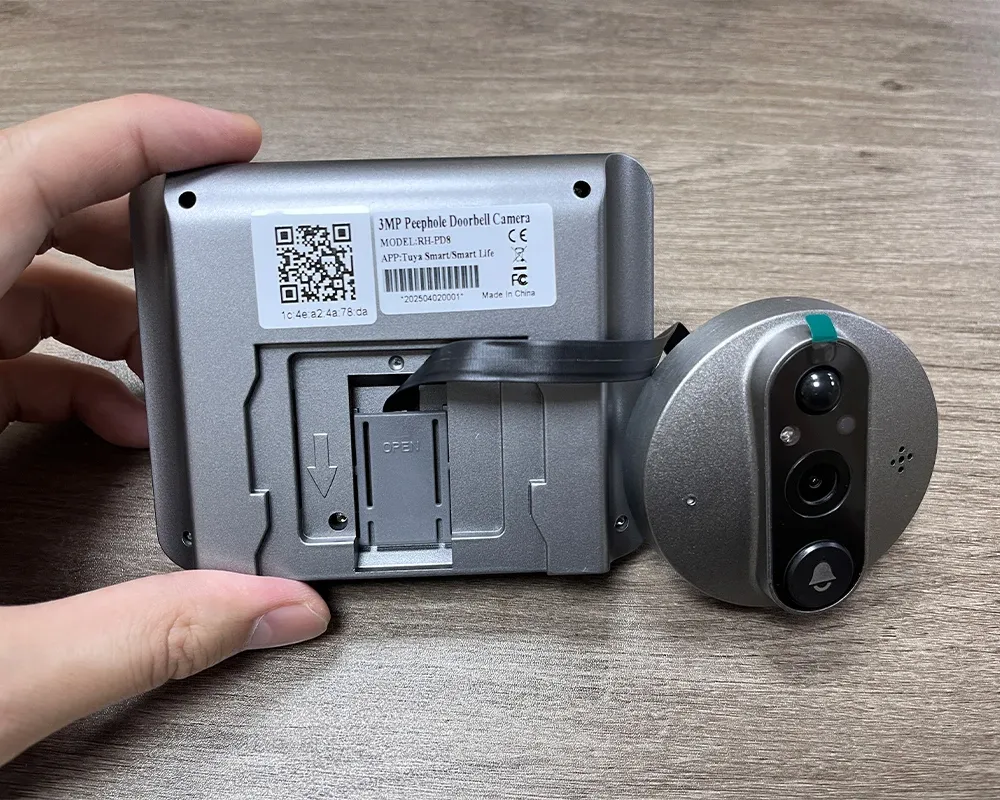 Tuya Wi‑Fi видео звънец с 3MP и PIR детекция