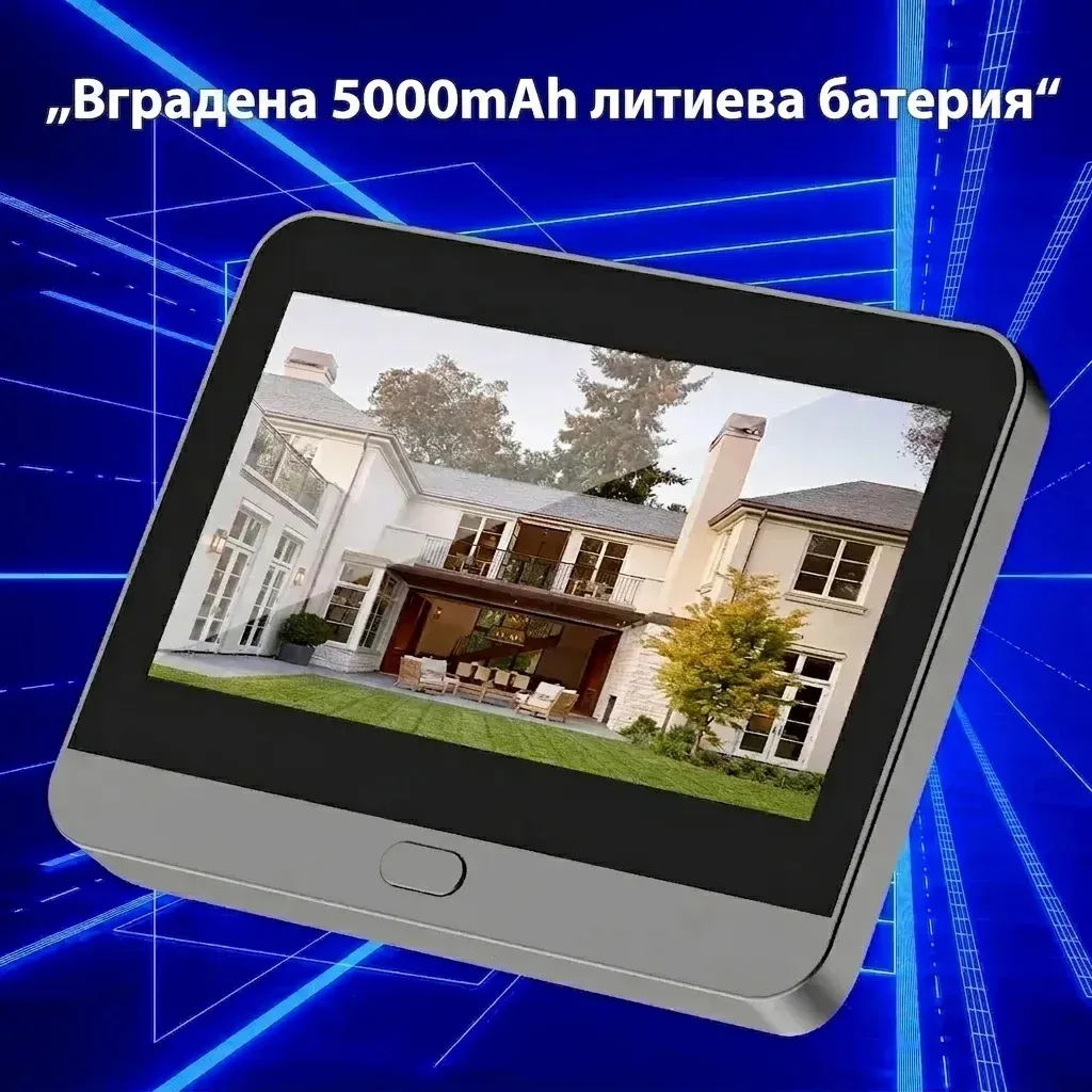 Tuya Wi‑Fi видео звънец с екран