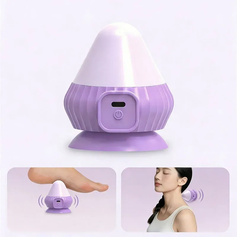 Мини вакуумен силиконов масажор с вибрация