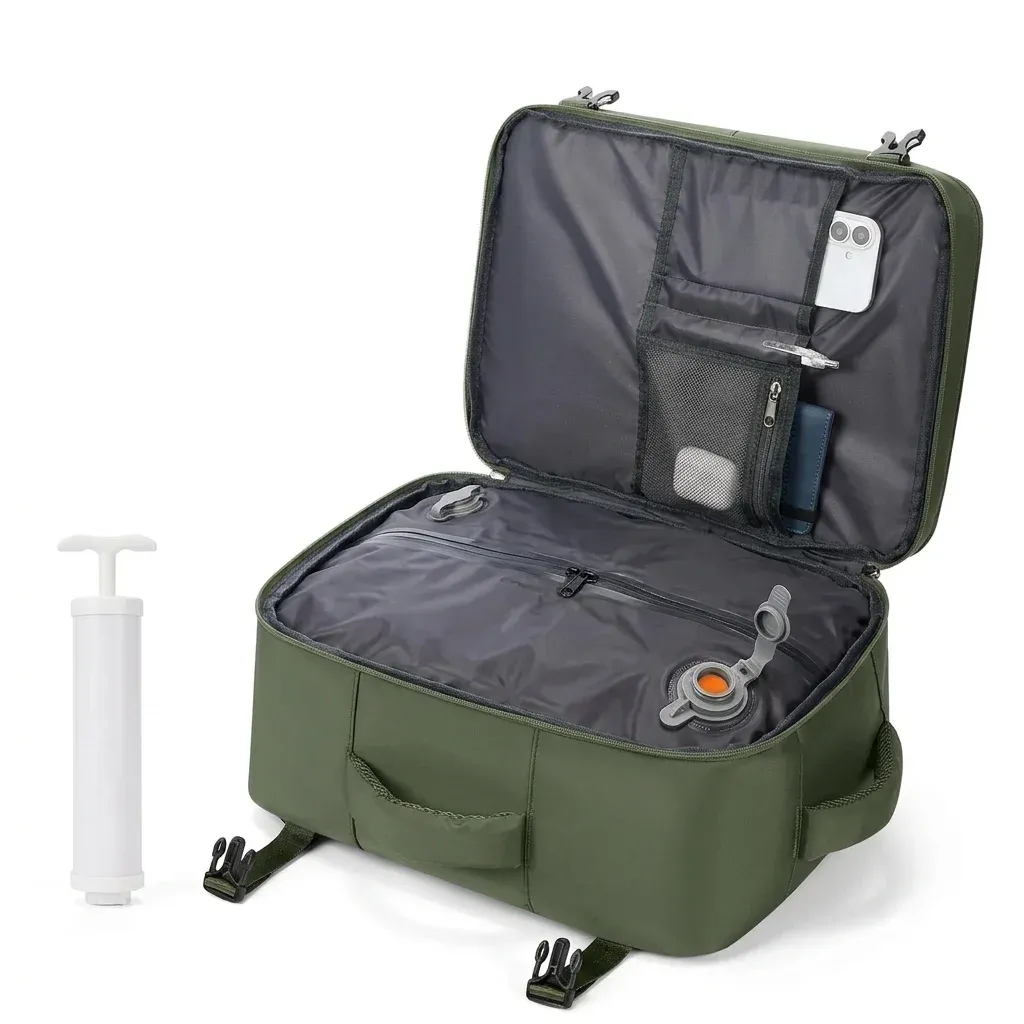 Компактна бизнес раница с вакуумна чанта