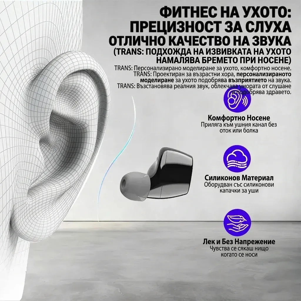Смарт Bluetooth слухов апарат