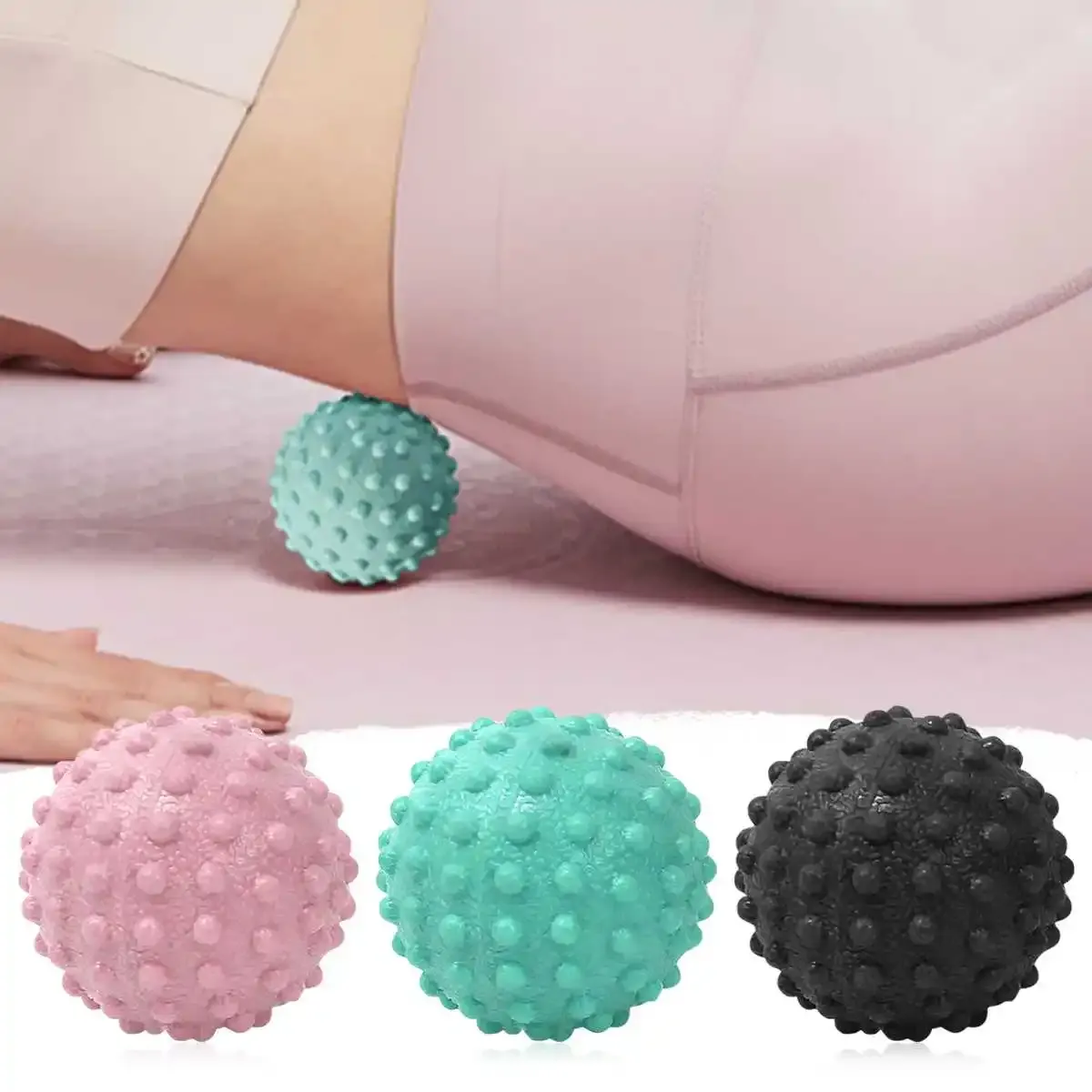 Ръчен масажен топчест ролер за стъпала и прасци