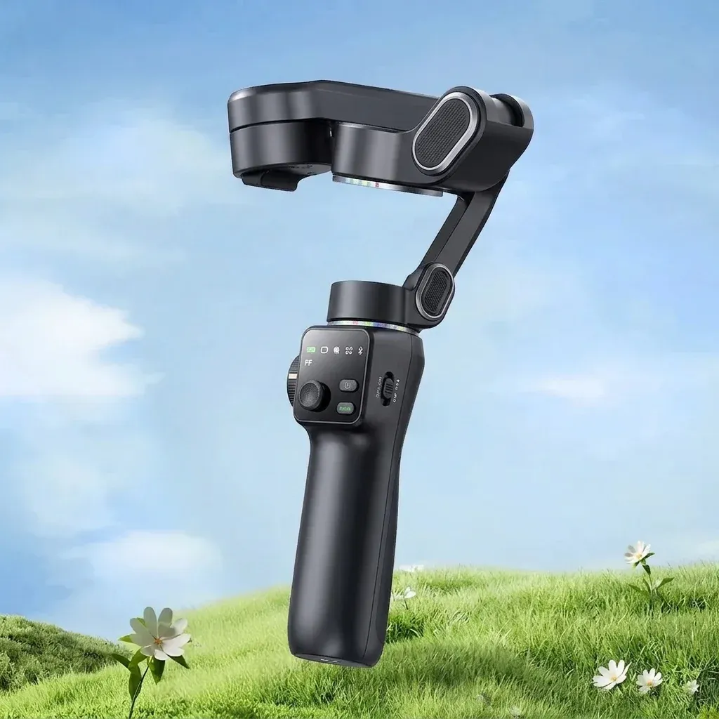 Черен AOCHUAN гимбал със селфи стик