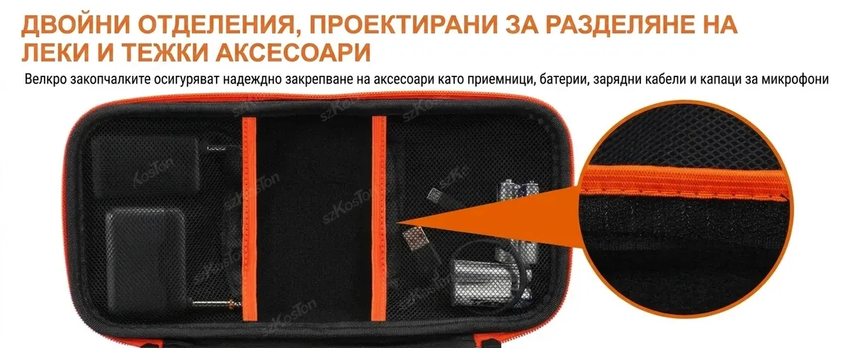 Калъф за JBL микрофони с пяна