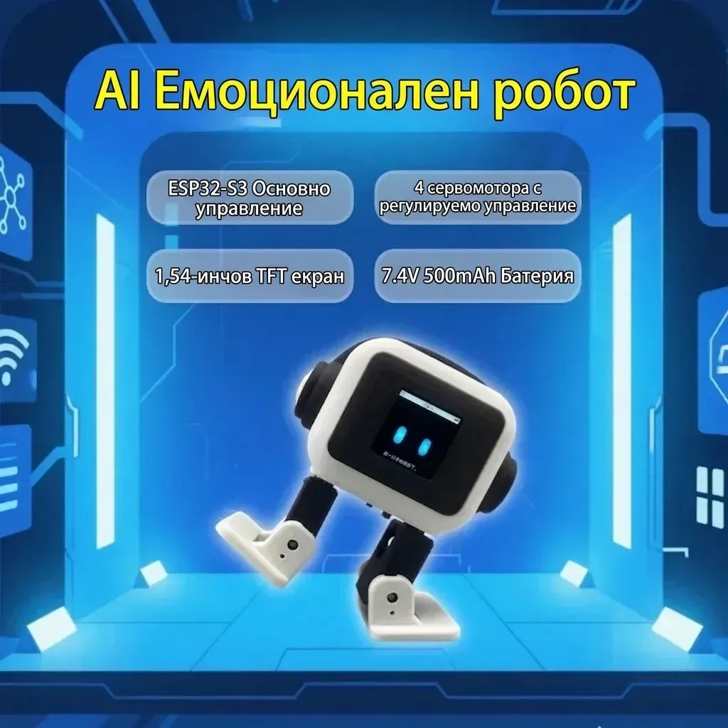 AI настолен робот с български текст