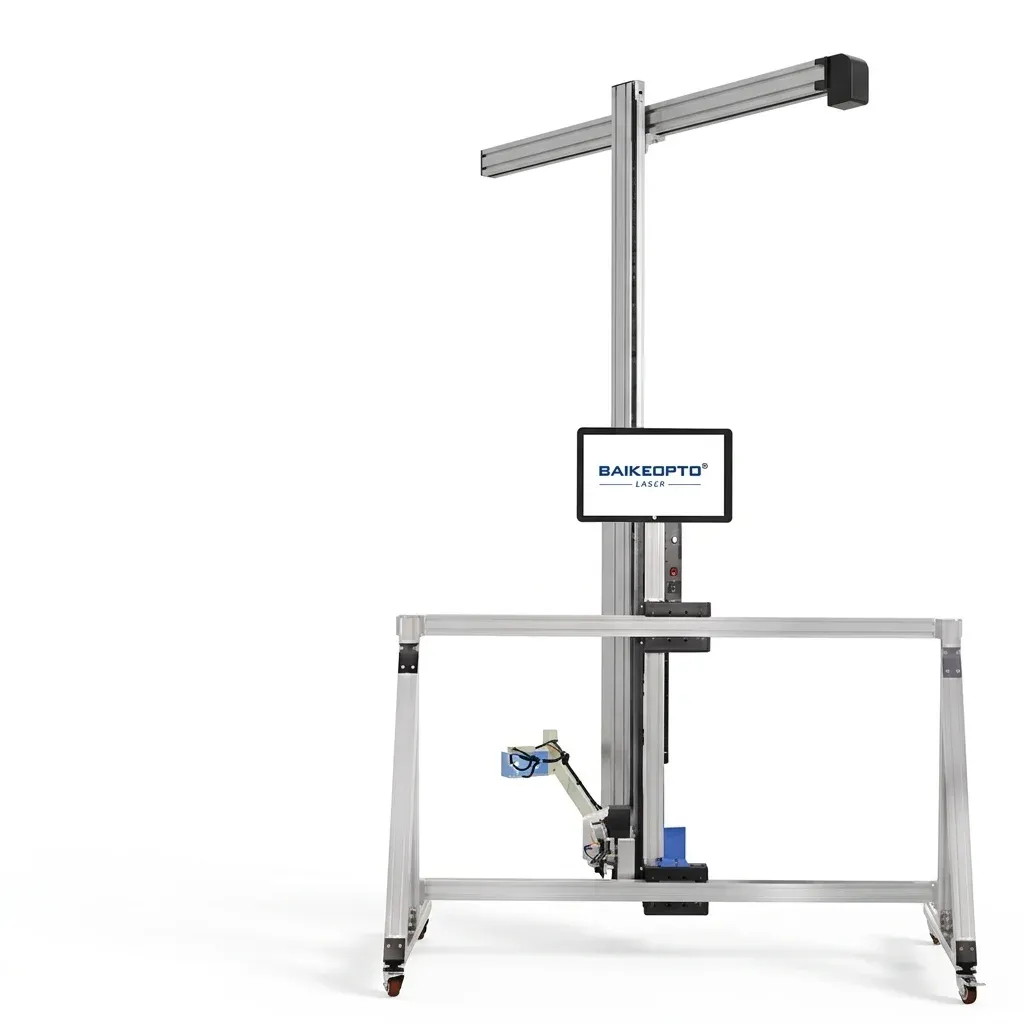 Интелигентен UV стенен принтер на бял фон