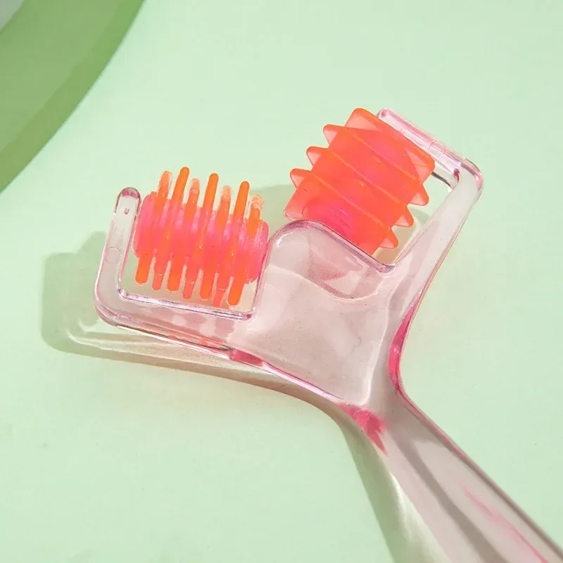 Двуредов ръчен ролер за лице и контур на челюстта