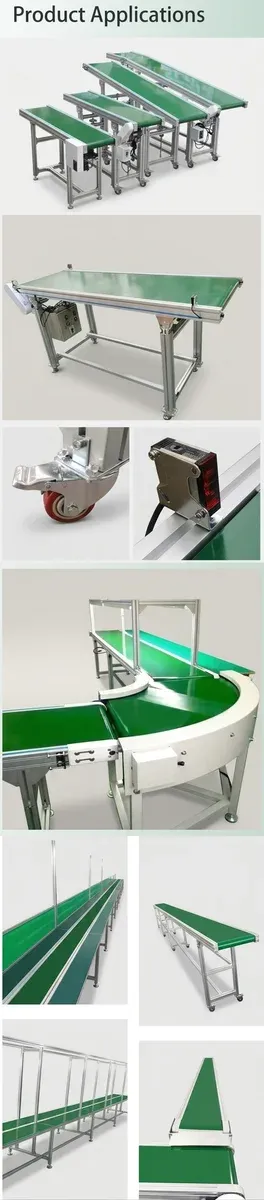 PVC конвейер с алуминиева рамка