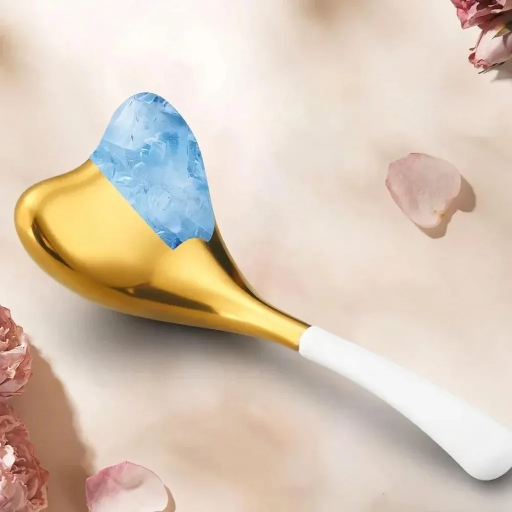 Комплект стоманени ледени масажори за лице