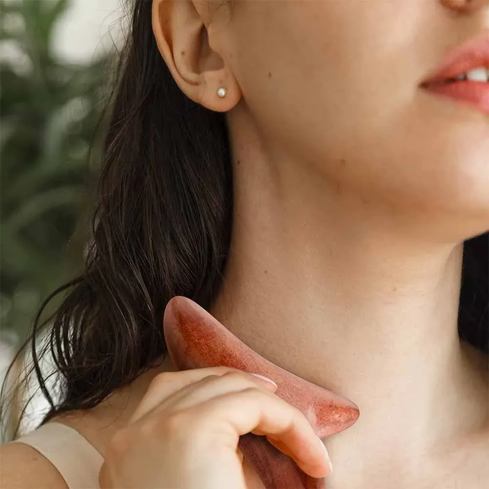 Дървен триъгълен масажор за лимфен дренаж и точки на напрежение