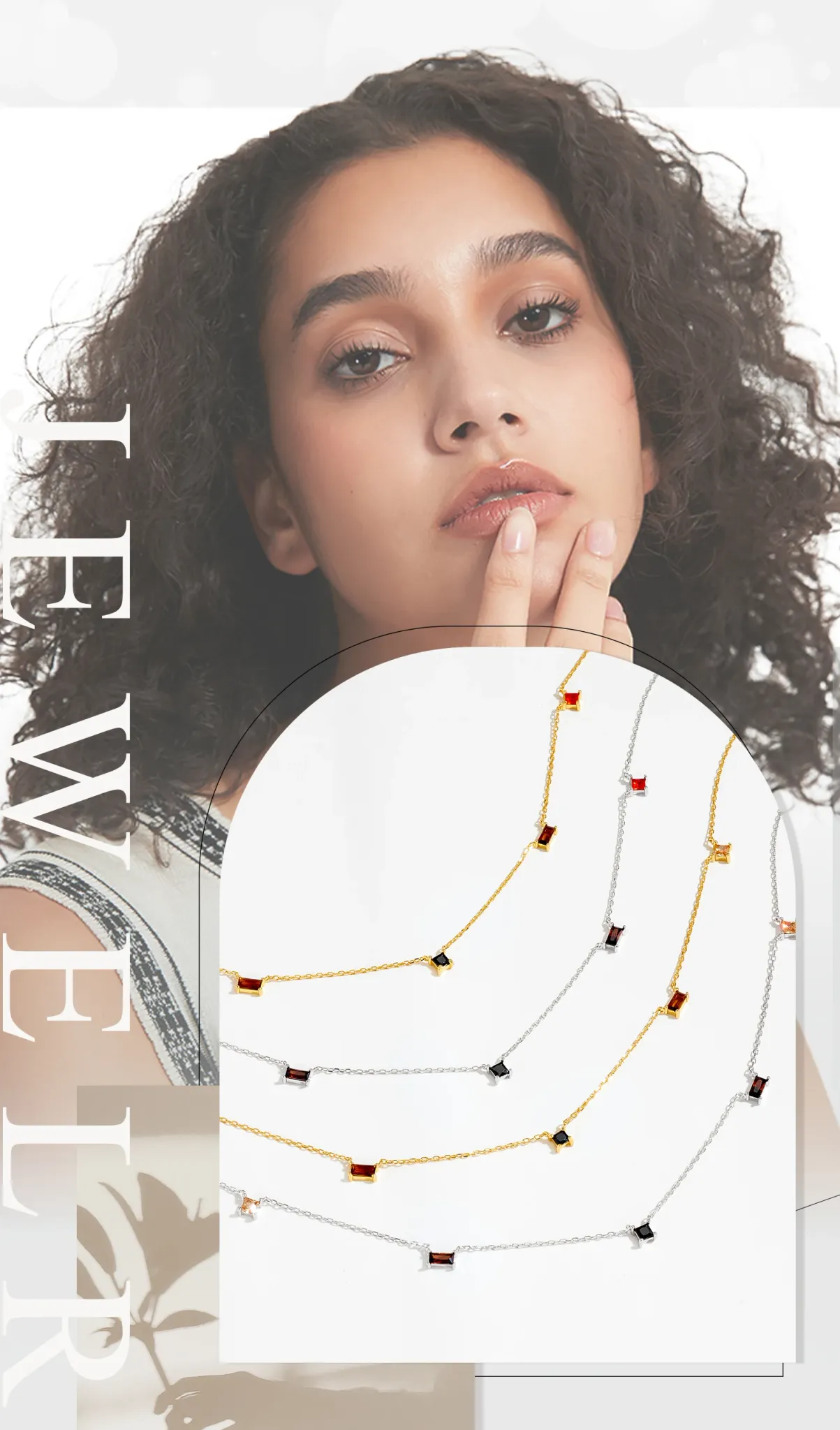 ANDYWEN 925 сребърно колие с шампанско циркониево капково сияние