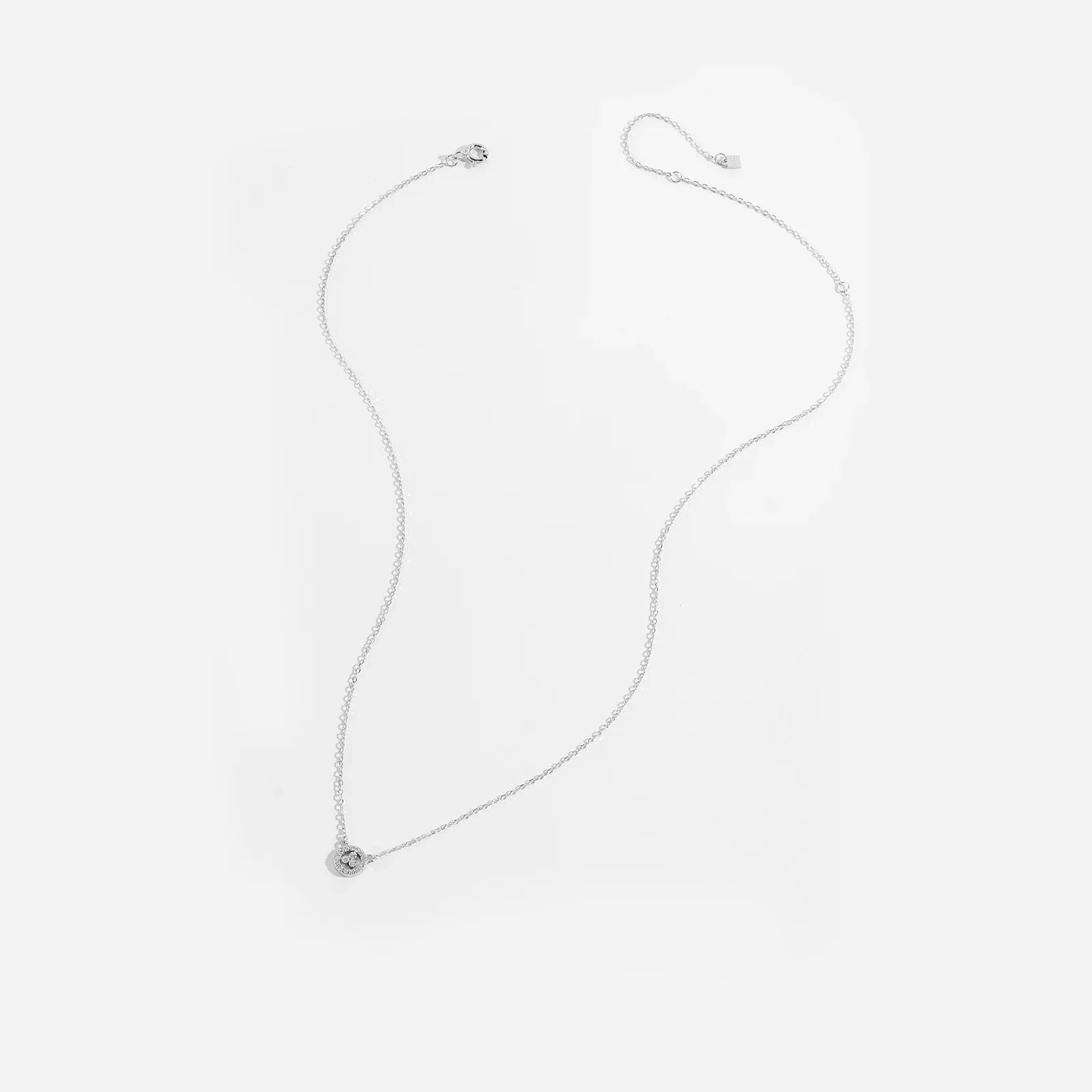 ANDYWEN 925 сребърно колие с hand-heart циркон и златисто покритие