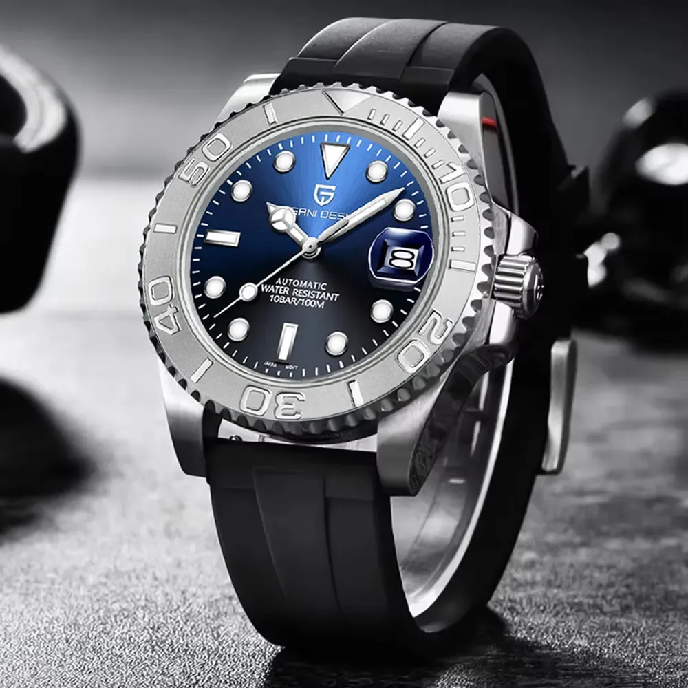 Механичен мъжки часовник AP с сапфирено стъкло и 10 Bar водоустойчивост