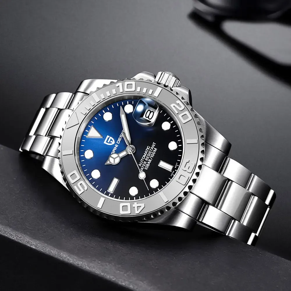 Механичен мъжки часовник AP с сапфирено стъкло и 10 Bar водоустойчивост