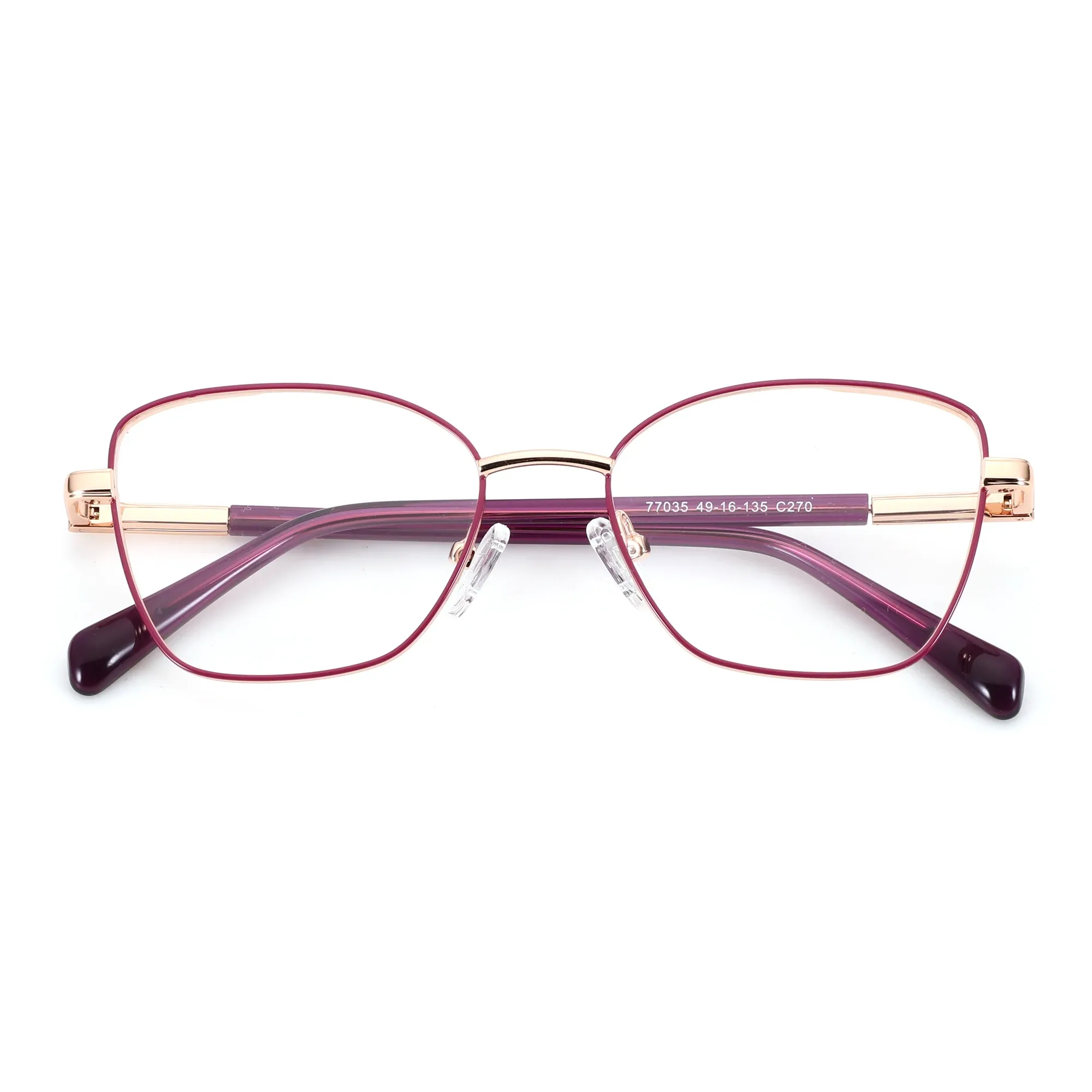 Дамски диоптрични очила BLUEMOKY тип пеперуда с метална рамка