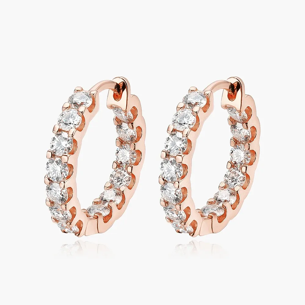 Луксозни халки от 925 сребро с моисанит 2.6 ct Oevas