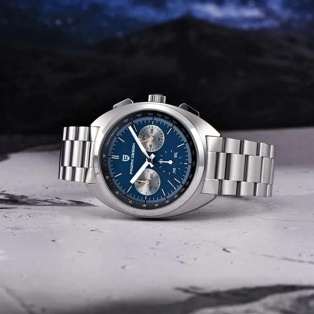 PAGANI DESIGN Panda Chronograph кварцов часовник със сапфирено стъкло