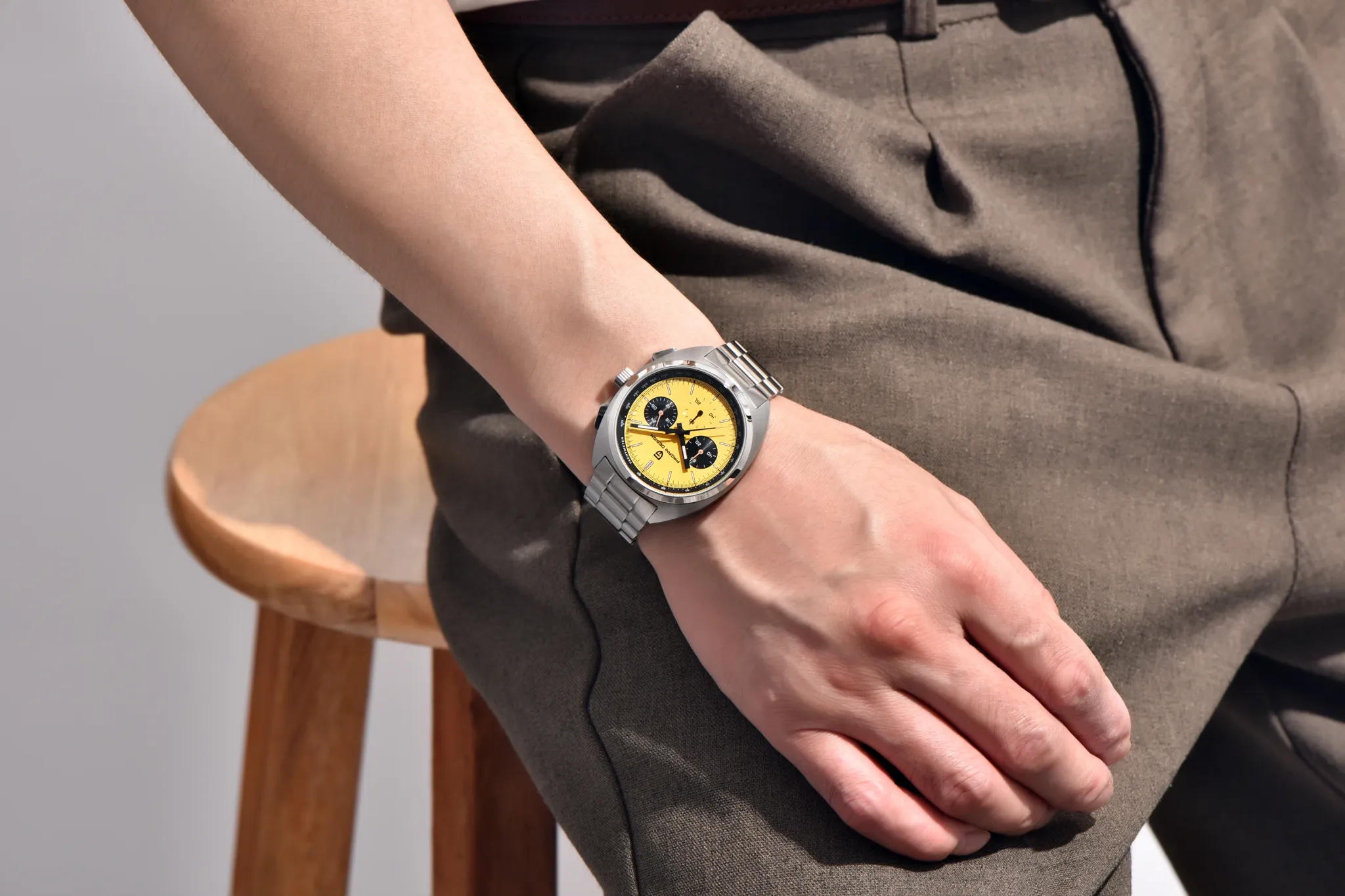 PAGANI DESIGN Panda Chronograph кварцов часовник със сапфирено стъкло