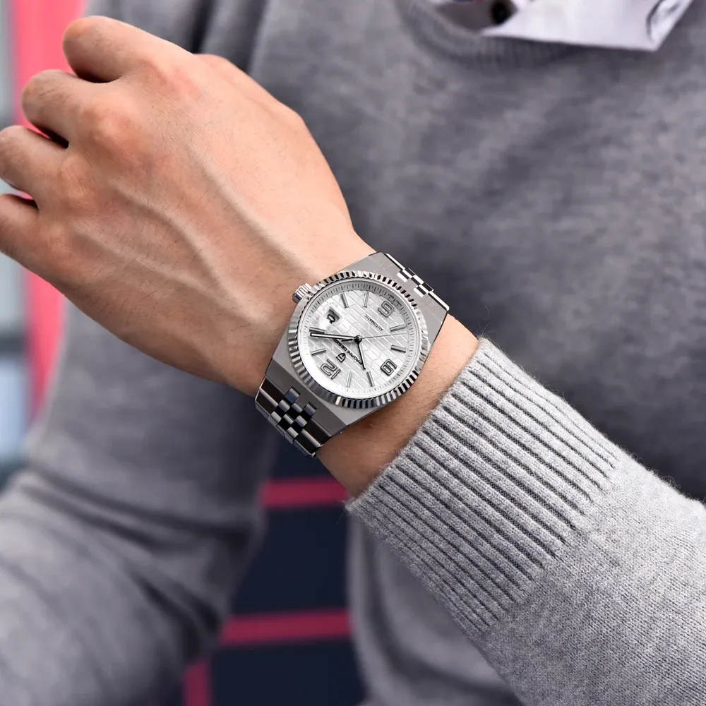 PAGANI DESIGN ретро автоматичен мъжки часовник със сапфир и стомана