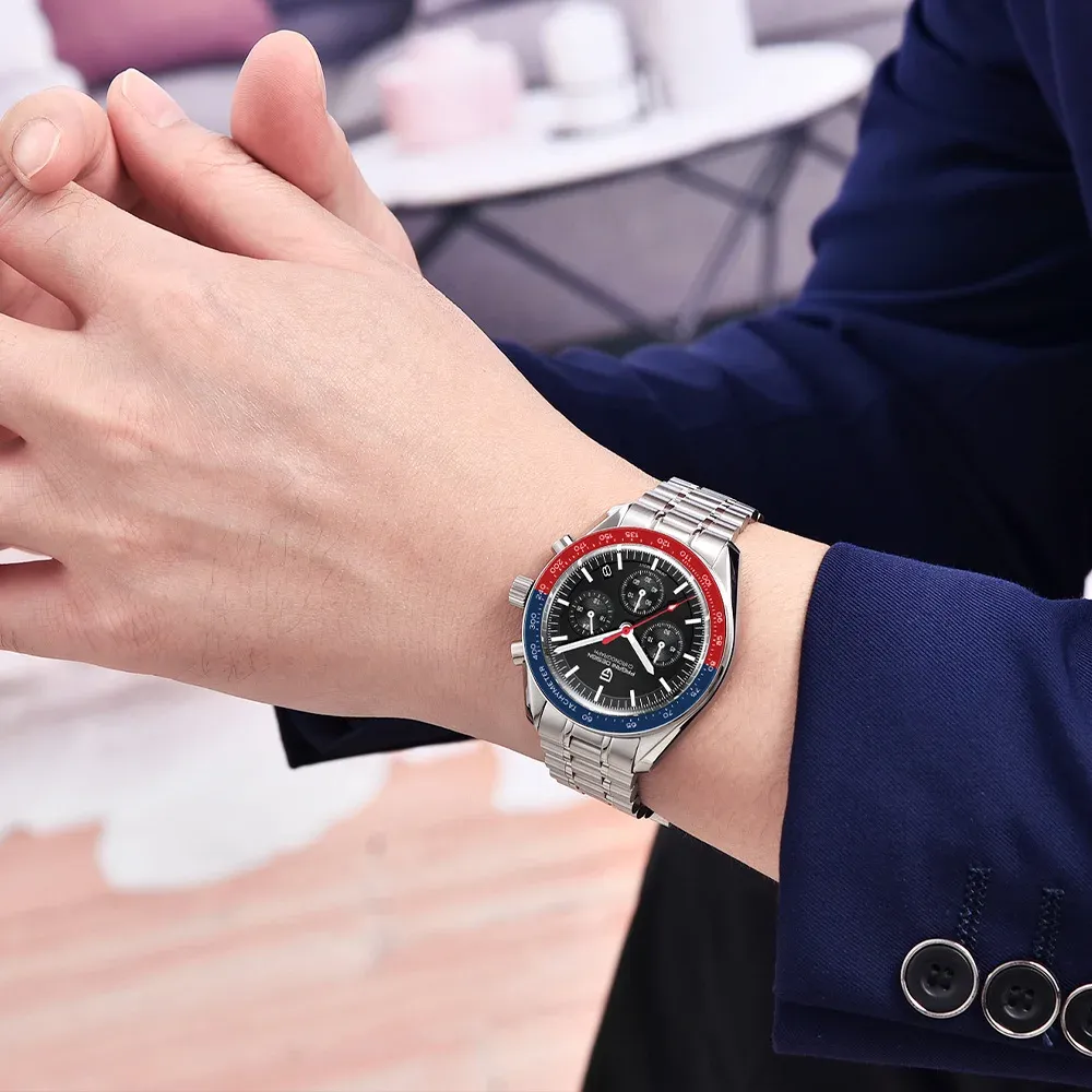 Мъжки кварцов хронограф PAGANI DESIGN с сапфир и стомана