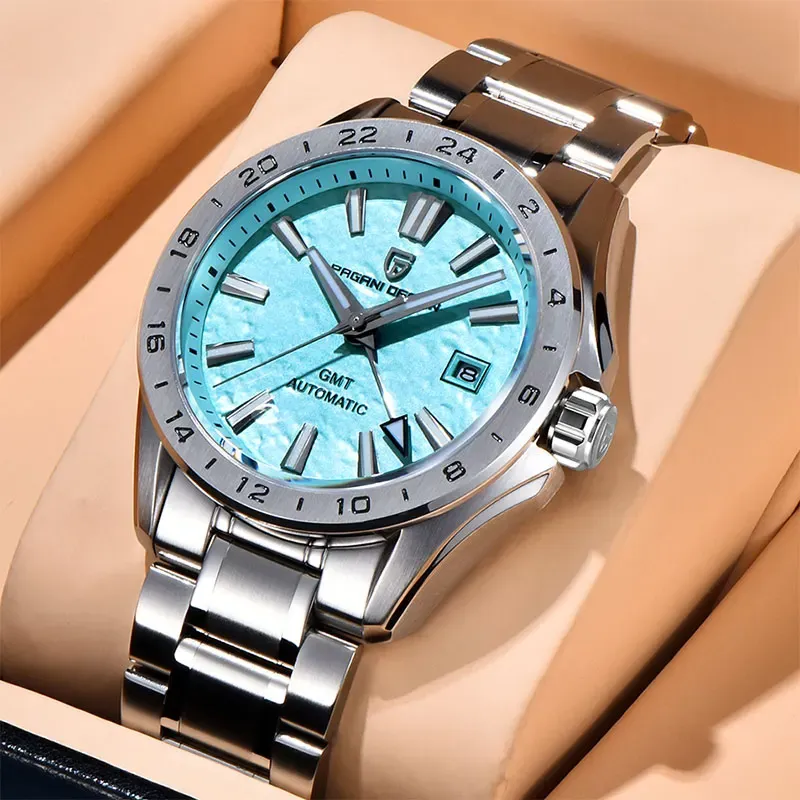 Механичен мъжки часовник PAGANI DESIGN PD-1792 V2 със сапфирено стъкло и стоманена верижка