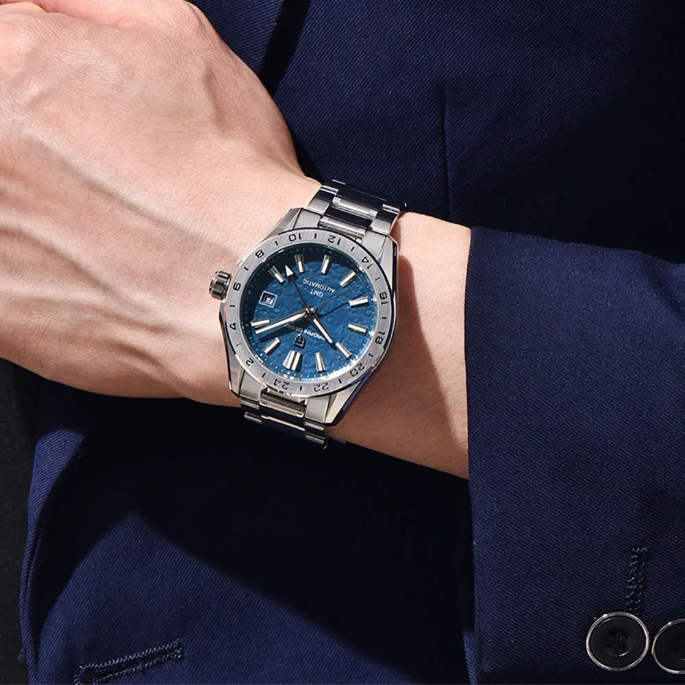 Механичен мъжки часовник PAGANI DESIGN PD-1792 V2 със сапфирено стъкло и стоманена верижка