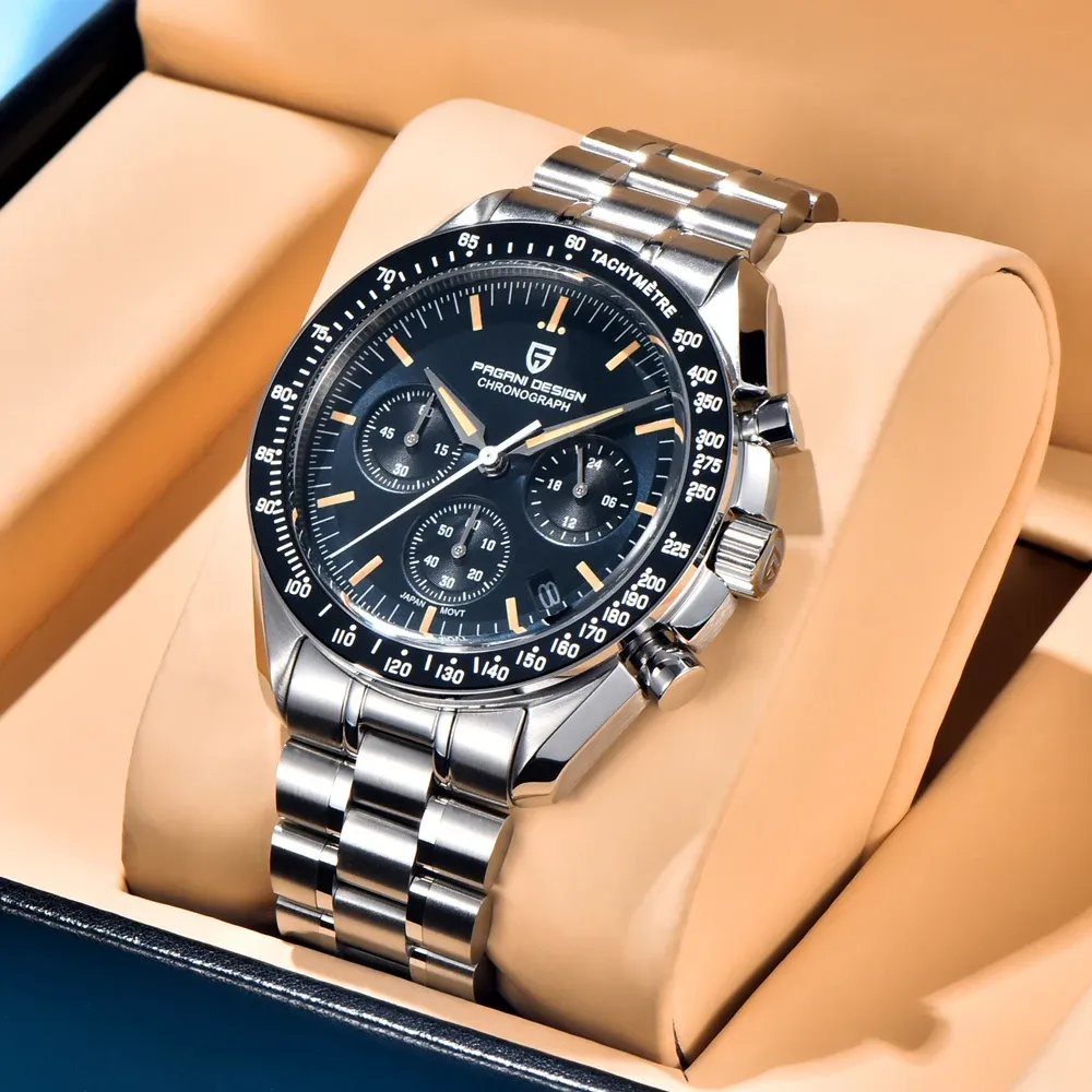 PAGANI DESIGN Moonwatch VK63 хронограф със сапфир и керамика