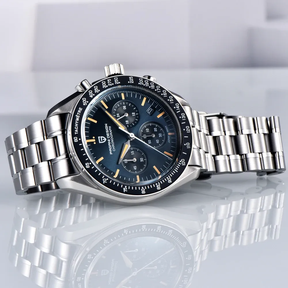 PAGANI DESIGN Moonwatch VK63 хронограф със сапфир и керамика