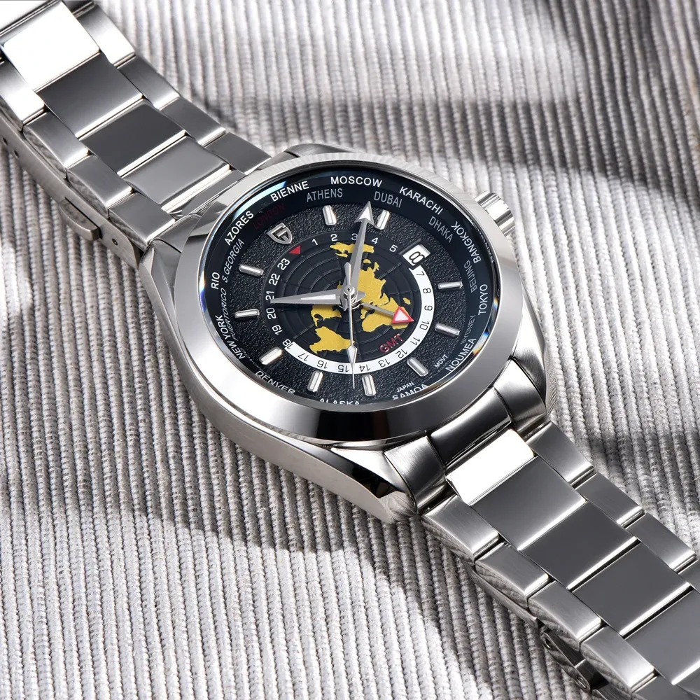 PAGANI DESIGN PD1788 механичен часовник с GMT и сапфирено стъкло