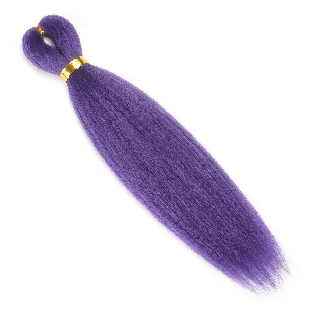 Лилави синтетични кичури без етикети