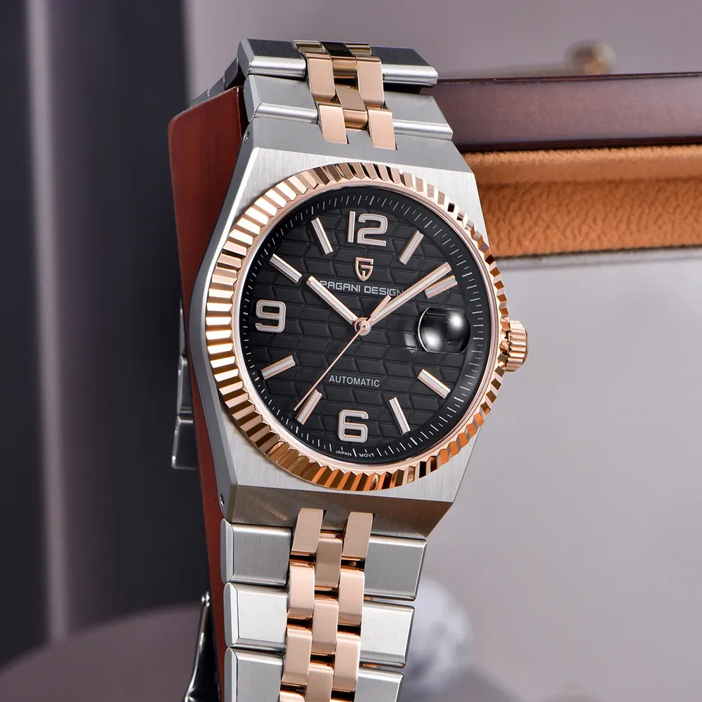 PAGANI DESIGN автоматичен мъжки часовник с пчелна структура и сапфир