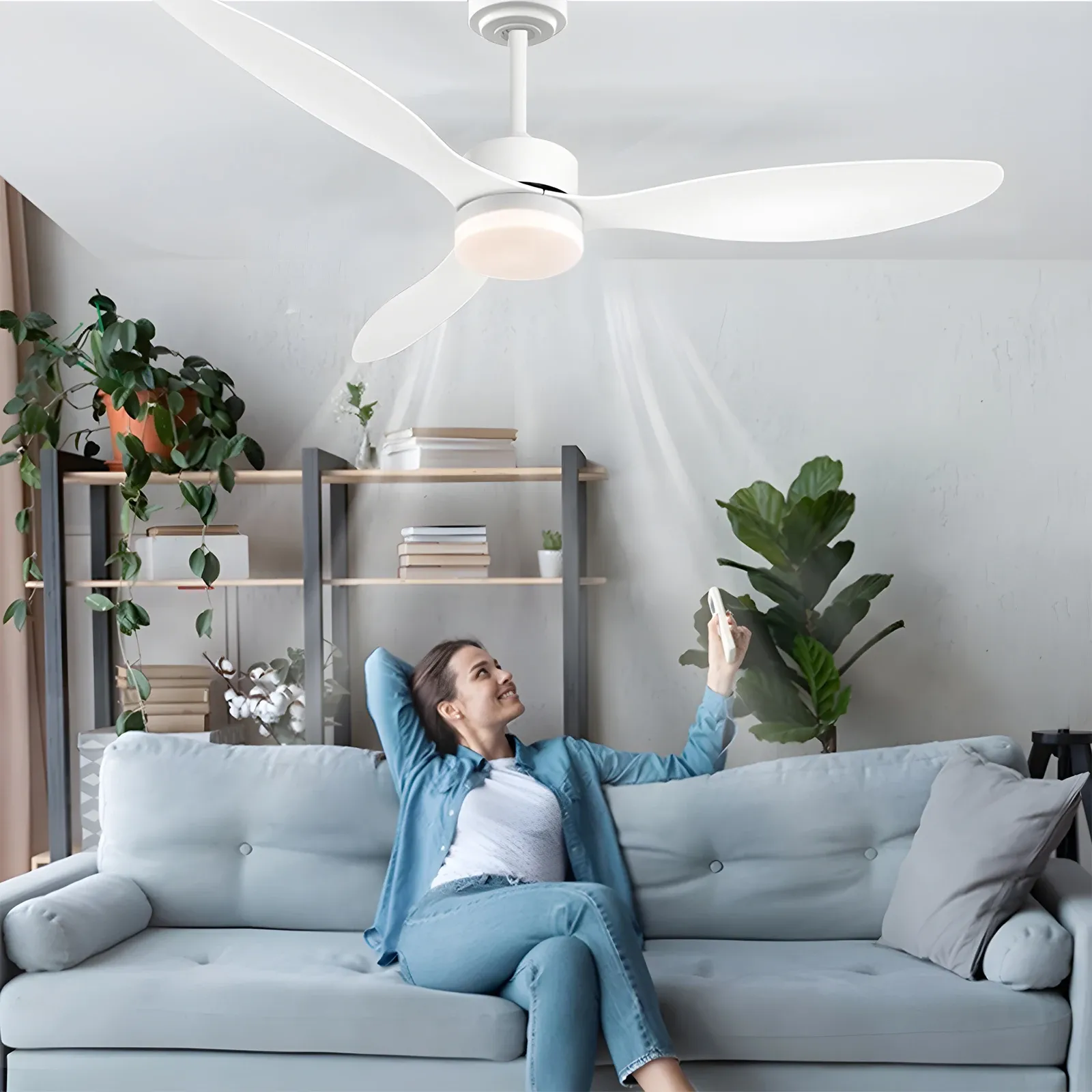 Таванен вентилатор с LED осветление и дистанционно IRALAN CY01