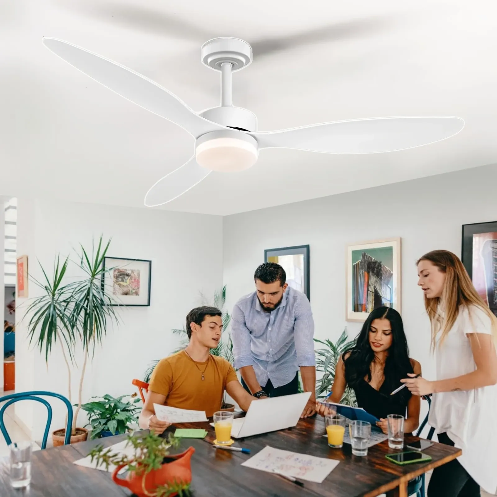 Таванен вентилатор с LED осветление и дистанционно IRALAN CY01