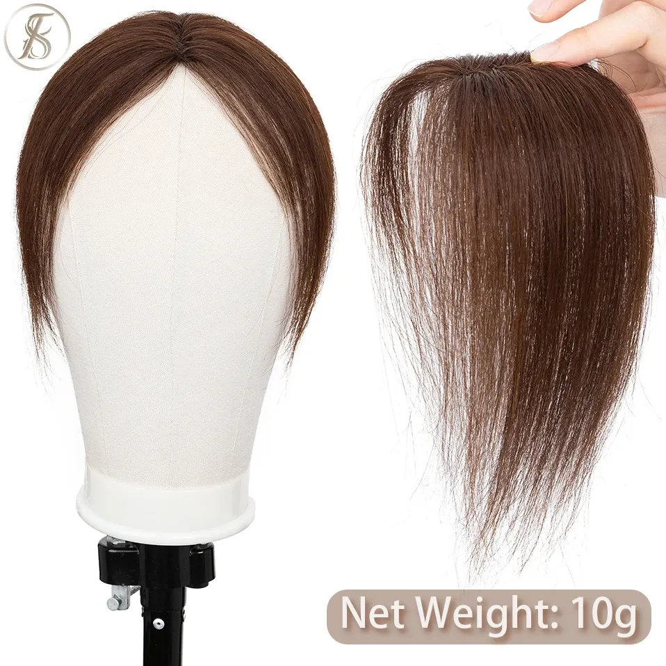 Клипс-банг с естествена човешка коса за среден път