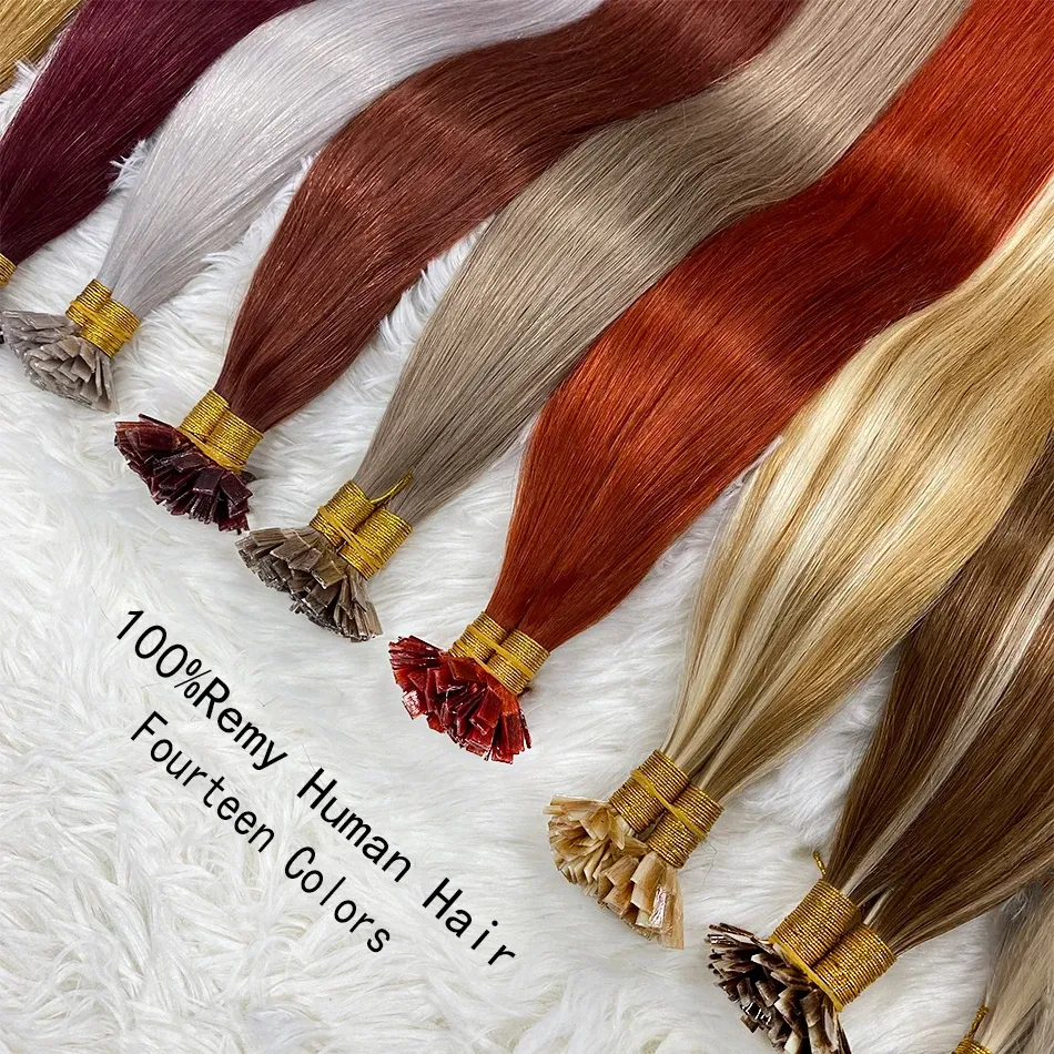 Флет тип Remy кичури от човешка коса, 45–75 см