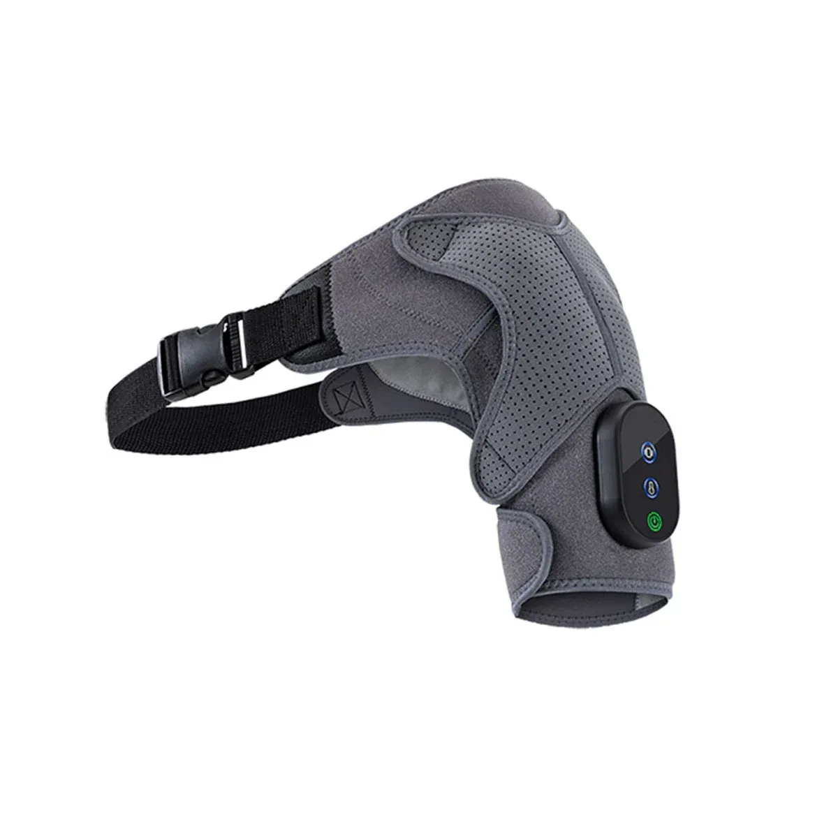 Акумулаторен масажор за рамене с двойен мотор и затопляне