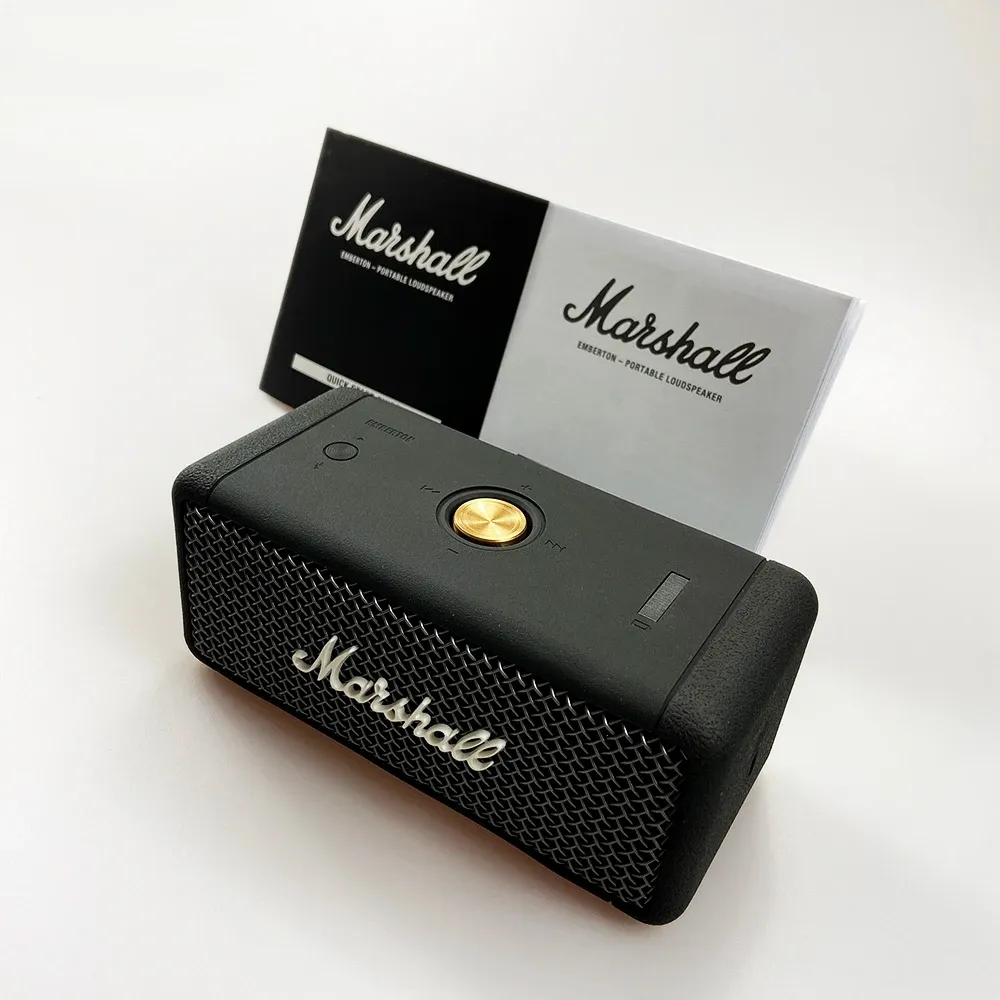 Портативна Bluetooth колонка Marshall Emberton с 360° звук и IPX7 защита