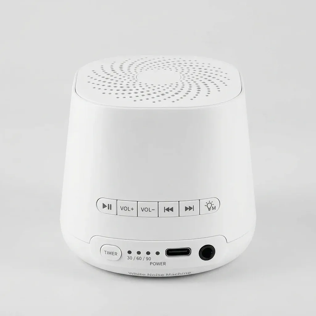 Портативен бял шум и нощна лампа