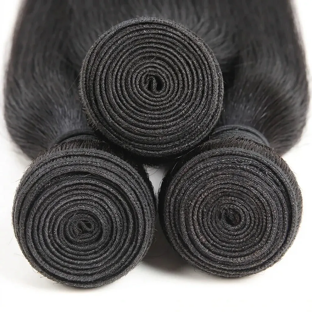 Прави перуански кичури Remy човешка коса